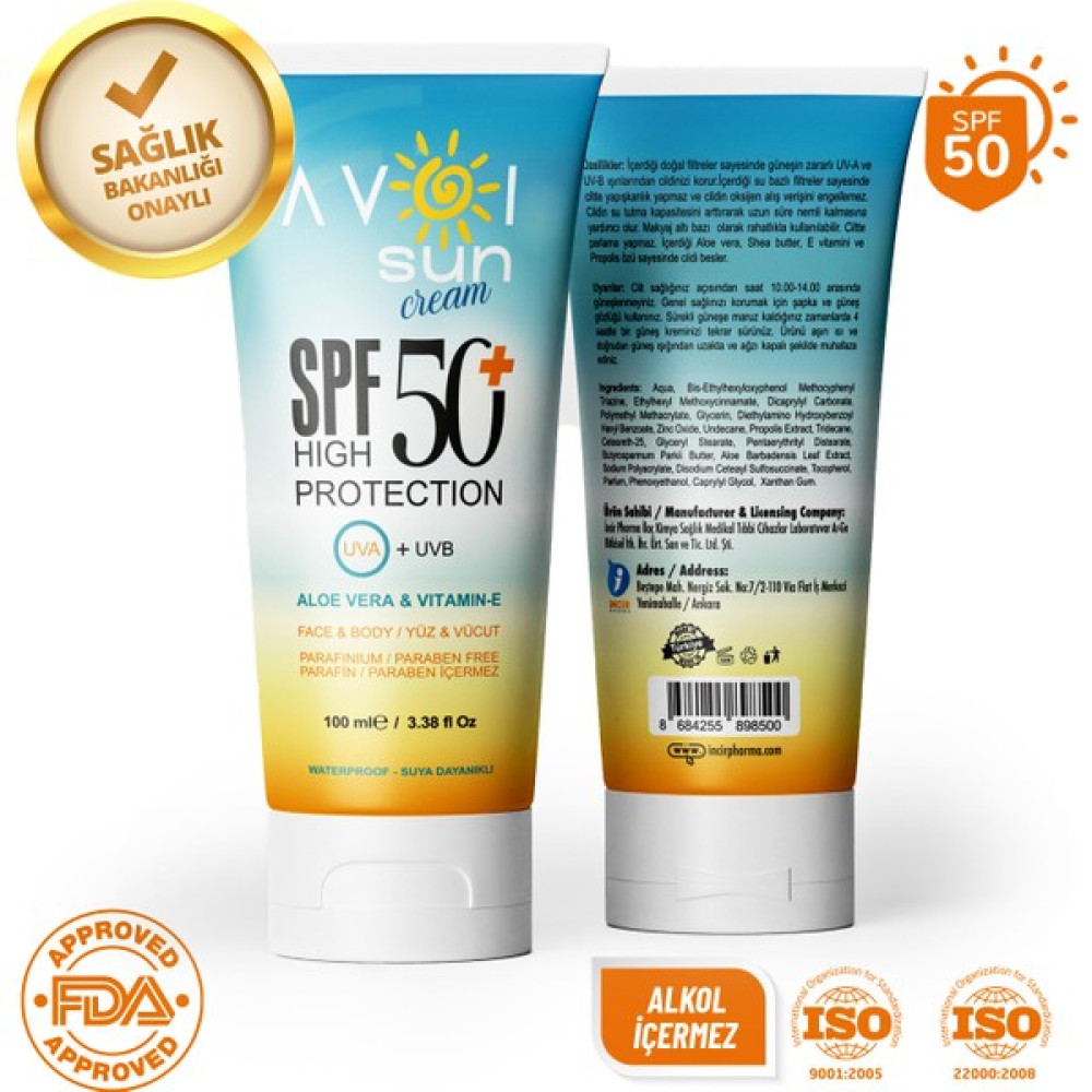 Avoi Sun 50 Spf Ultra Yüksek Koruma Sağlayan (YOĞUN LEKE) Karşıtı Ve (CİLT AYDINLATICI) Güneş Kremi 100ml Güneş Kremleri ve Losyonları Fiyatı