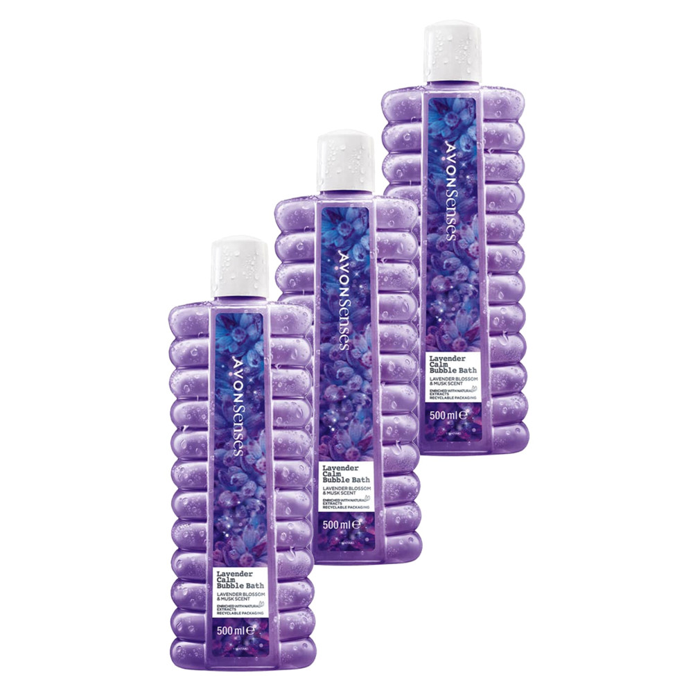 AVON Senses Lavender Calm Lavanta Kokulu Banyo Köpüğü 500 Ml. Üçlü Set Duş Jelleri ve Banyo Köpükleri Fiyatı