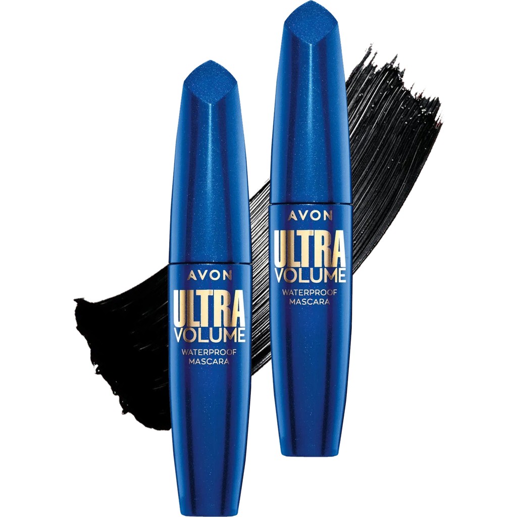 Avon Ultra Volume Suya Dayanıklı Maskara Uzatma Etkili Büyük Boy İkili Set Blackest Black - 1 Rimeller / Maskaralar Fiyatı
