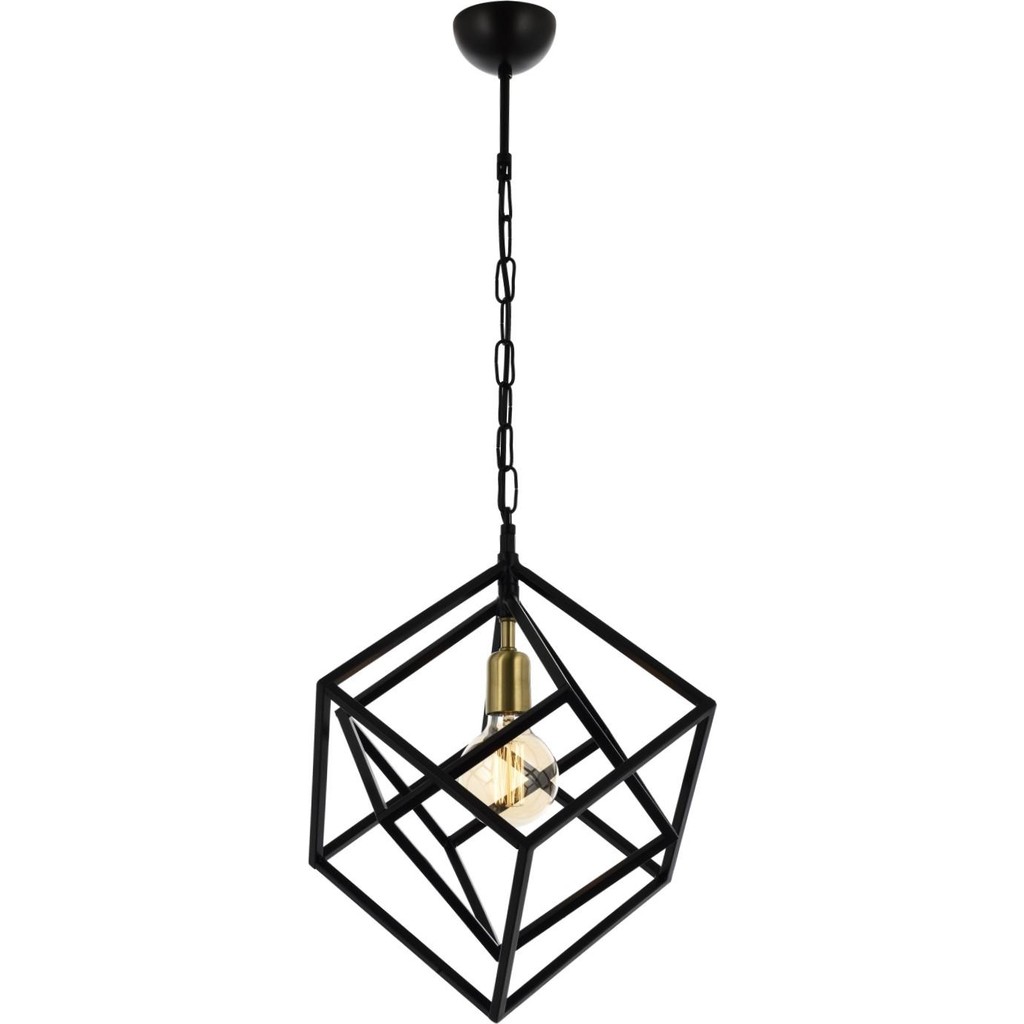 Avonni AV-1722-1BSY Siyah Boya Modern Avize E27 Metal H: 100 cm, Ø: 40 cm Avize Fiyatı