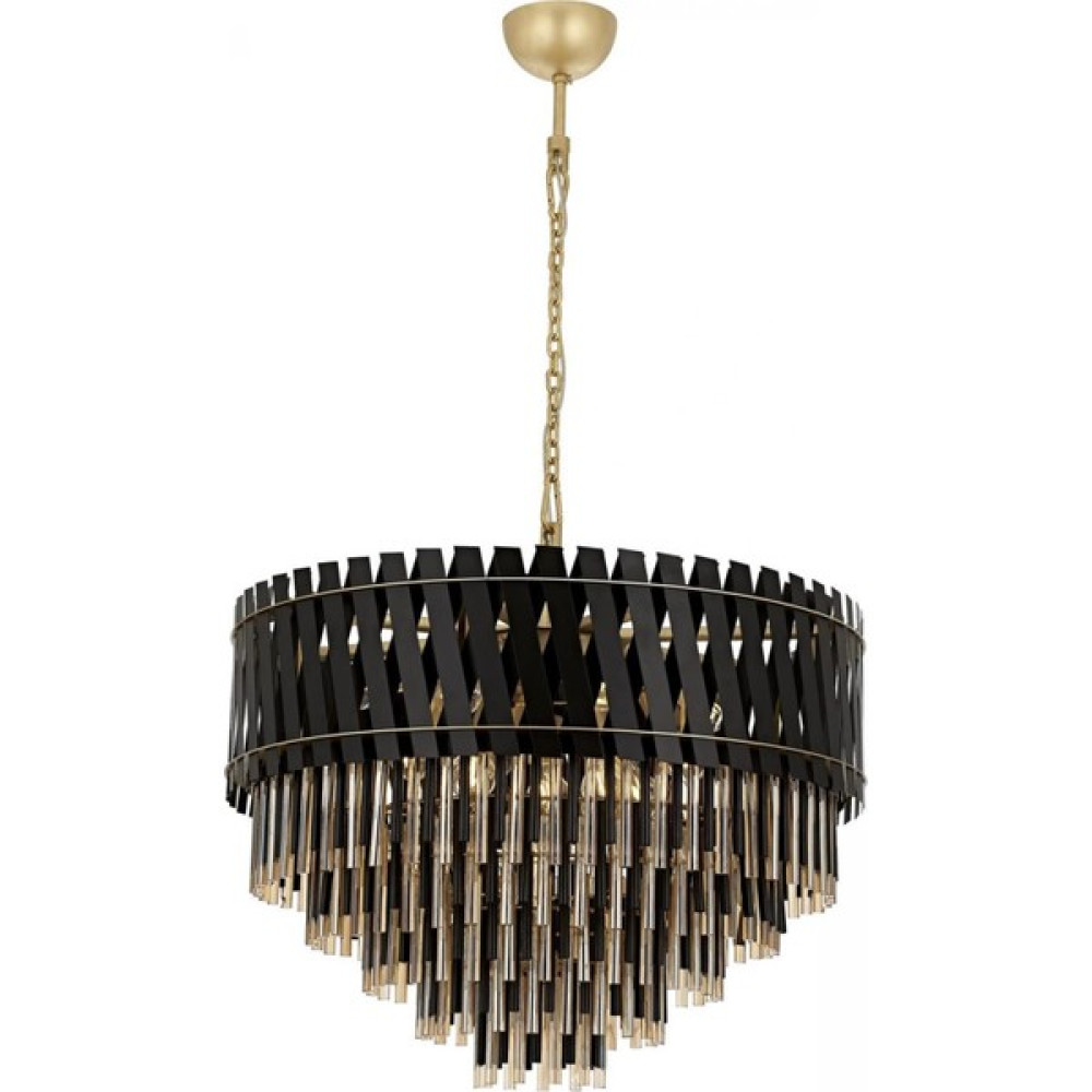 Avonnı AV-60354-80BSY Siyah Boyalı Klasik Avize E27 Metal Cam 80CM Avize Fiyatı