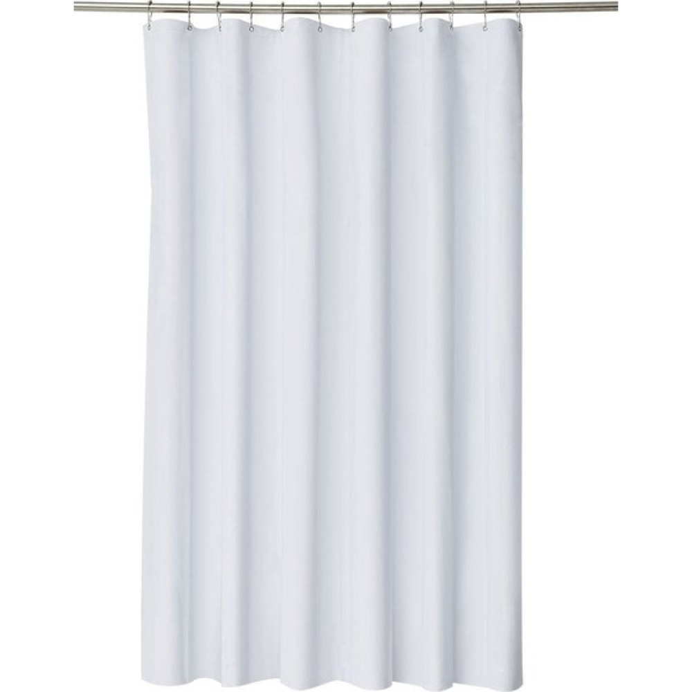 Avrupa Beyaz Duş Perdesi Katı Renk Polyester Kumaş Kalın Su Geçirmez Perdeler Kalıp Basit Banyo Seti Bölme Perdesi (180 * 180 Cm) (Yurt Dışından) Duş / Banyo Perdesi Fiyatı