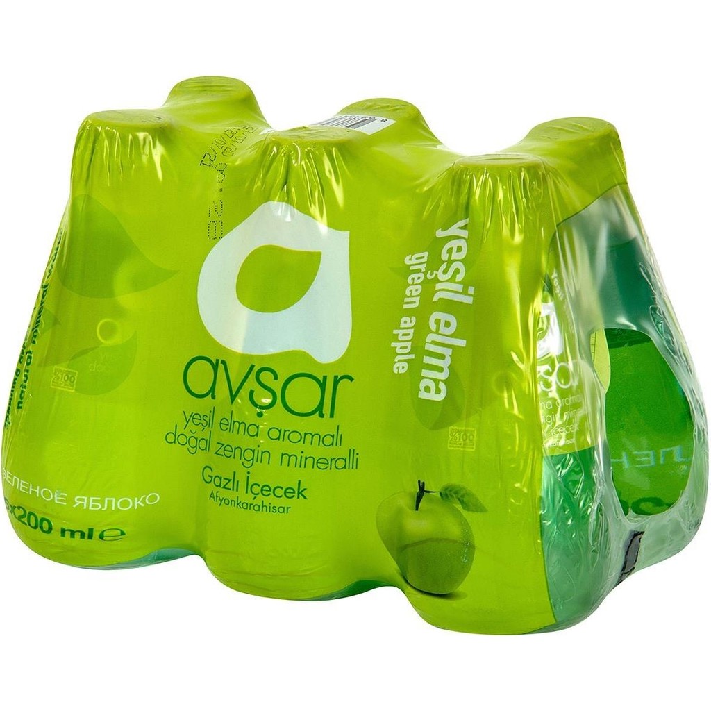 Avşar Yeşil Elma Aromalı Maden Suyu 200 ml x 6 Adet Diğer Fiyatı
