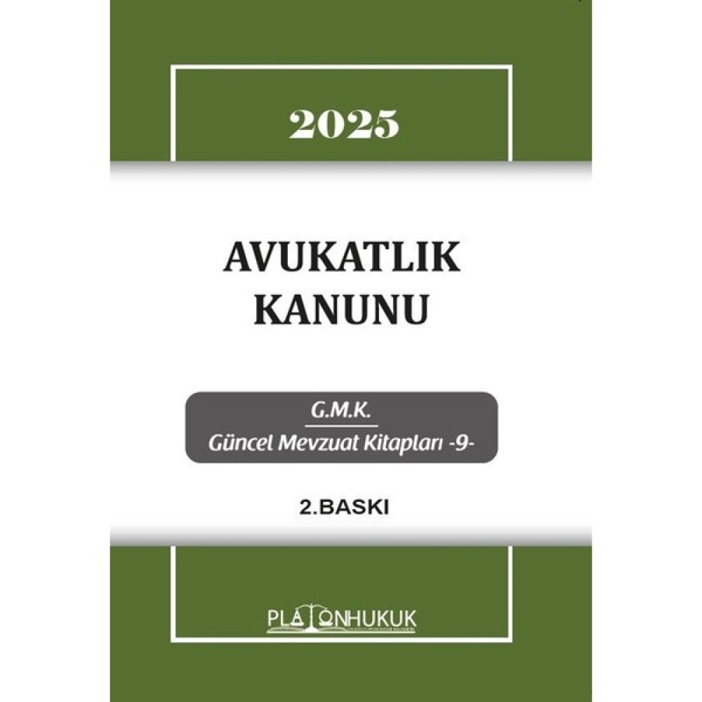 Avukatlık Kanunu 2.baskı Cep Kanunları Fiyatı