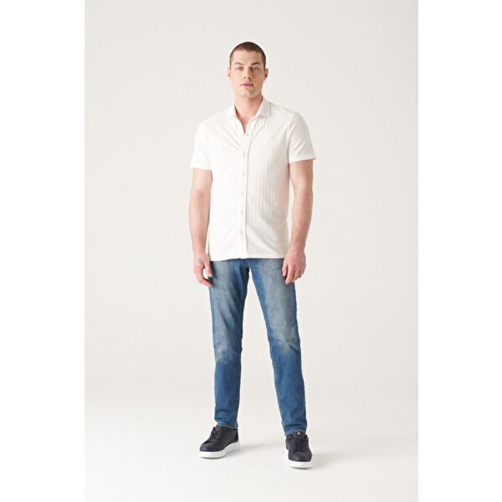 Avva Erkek Mavi Eskitme Yıkamalı Likralı Slim Fit Dar Kesim Jean Pantolon E003521 Erkek Jeans / Kot Pantolon Fiyatı