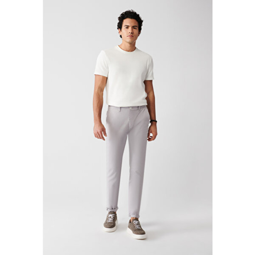 Avva Erkek Taş Armürlü Slim Fit Dar Kesim Esnek Chino Kanvas Pantolon B003002 Erkek Pantolon Fiyatı