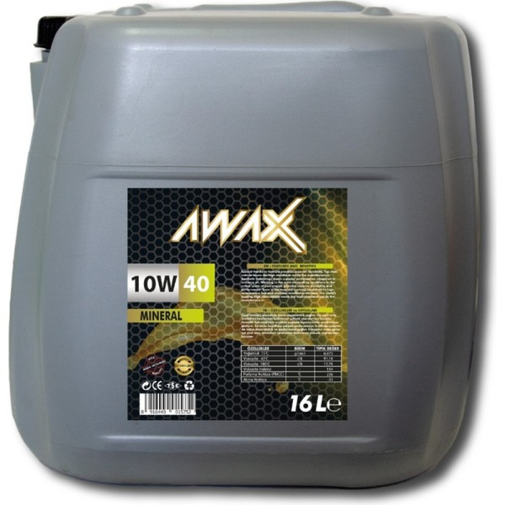 Awax 10W40 16 Litre Motor Yağı ( Üretim Yılı: 2023 ) Motor Yağı Fiyatı