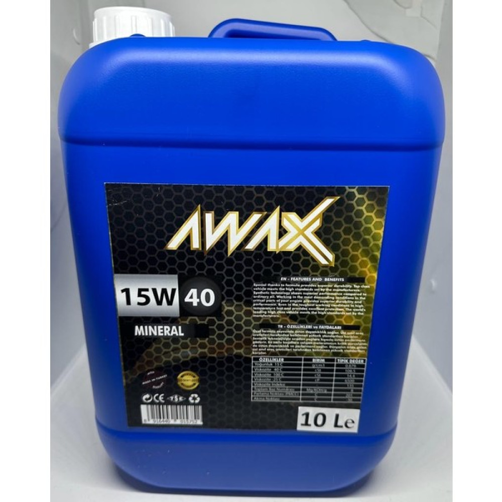 Awax 15W40 10 Litre Motor Yağı ( Üretim Yılı: 2023 ) Motor Yağı Fiyatı