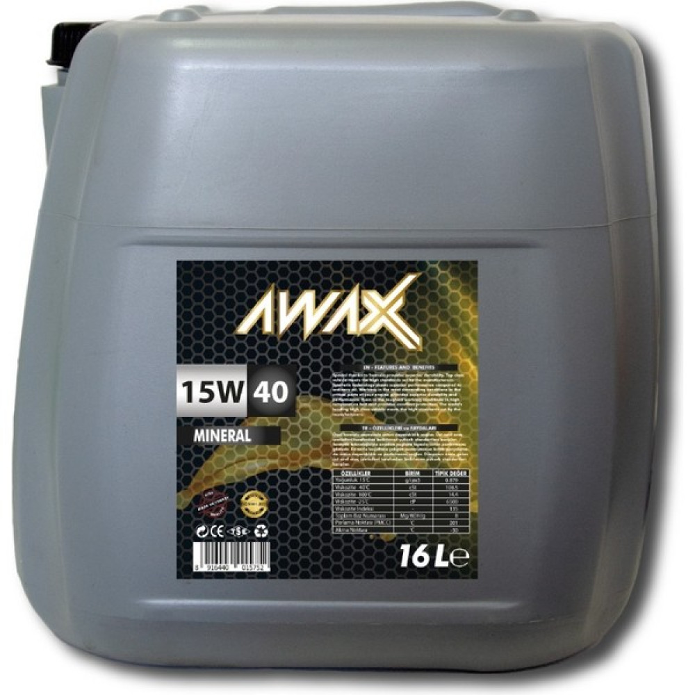 Awax 15W40 16 Litre Motor Yağı ( Üretim Yılı: 2023 ) Motor Yağı Fiyatı