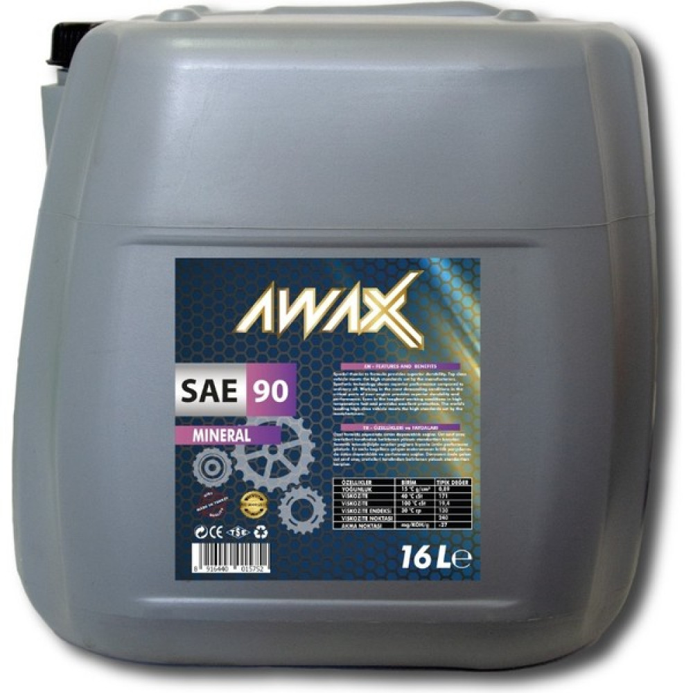 Awax Sae/90 16 Litre (Üretim Yılı: 2023) Motor Yağı Fiyatı