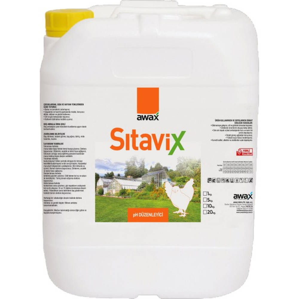 Awax Sıtavix Sıvı Tavuk Gübresi Ph Düzenleyici 20 Lt - 25 kg Gübre Fiyatı