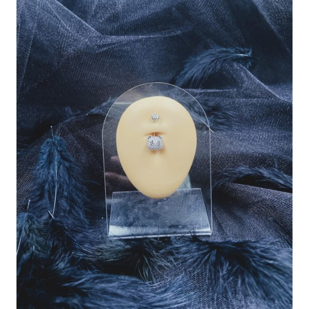 Awdoy Cerrahi Çelik Gümüş Rengi Göbek Piercing Küpe Altın & Gümüş Piercing Fiyatı