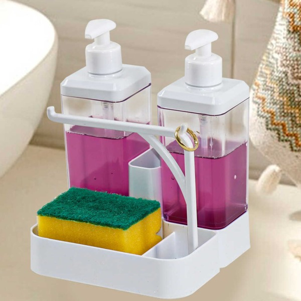 Awion AS-118 Yüzük Bez Askılı Sünger Hazneli 2X350 ml 2li Sıvı Sabunluk Sabunluk Fiyatı