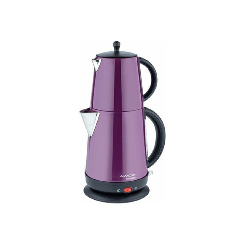 Awox Çay Makinesi Elektrikli Demplus Çelik Mürdüm 2200W 2128 - Mor Çay Makineleri Fiyatı