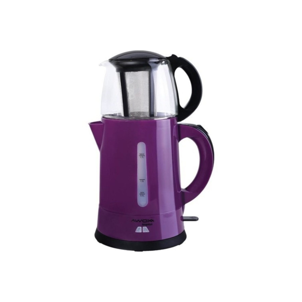 AWOX Teaplus Mürdüm 2000 W Cam Demlikli Çay Makinesi Çay Makineleri Fiyatı