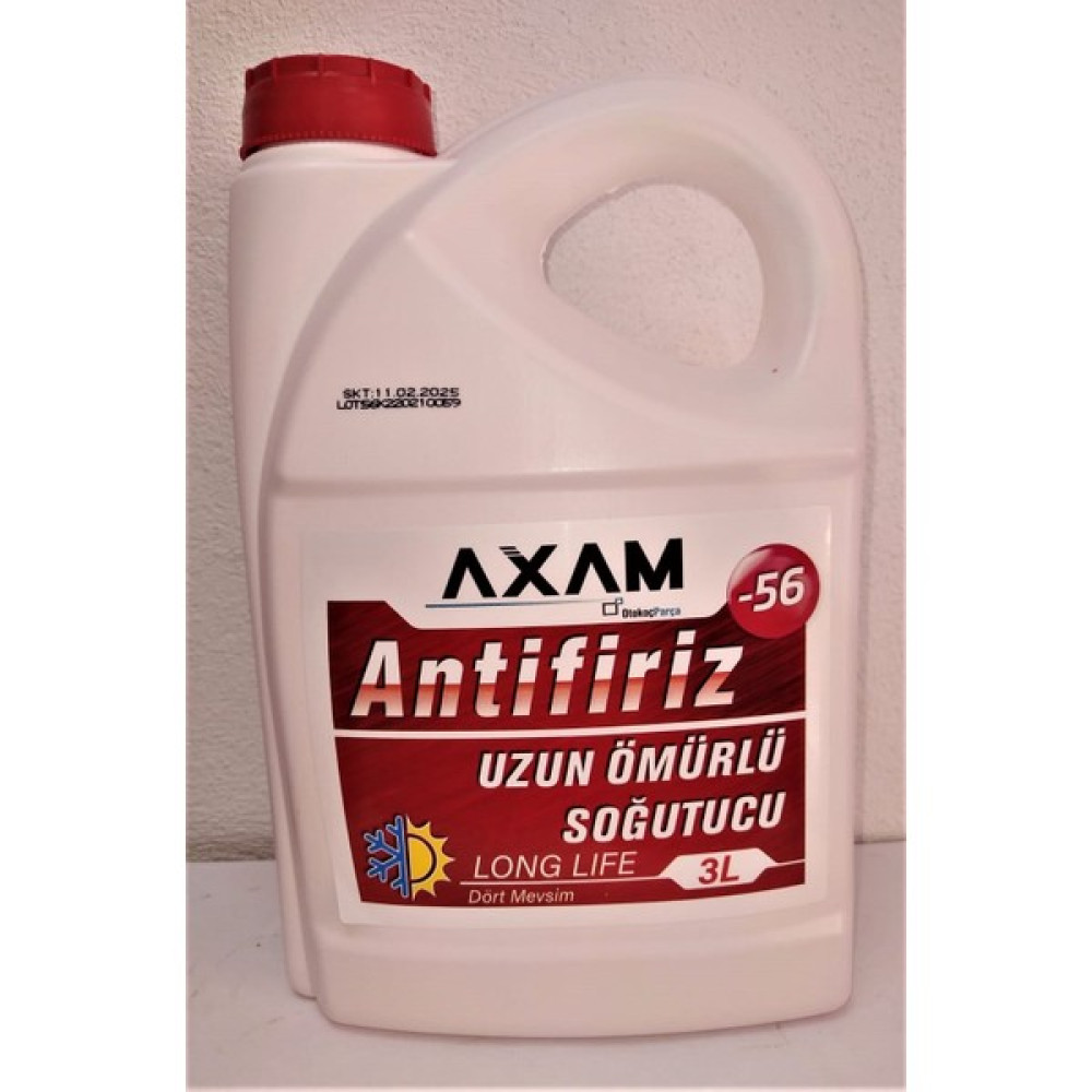 Axam Kırmızı Antifiriz -56 Derece 3 Lt. (Otokoç) Oto Boyaları Fiyatı