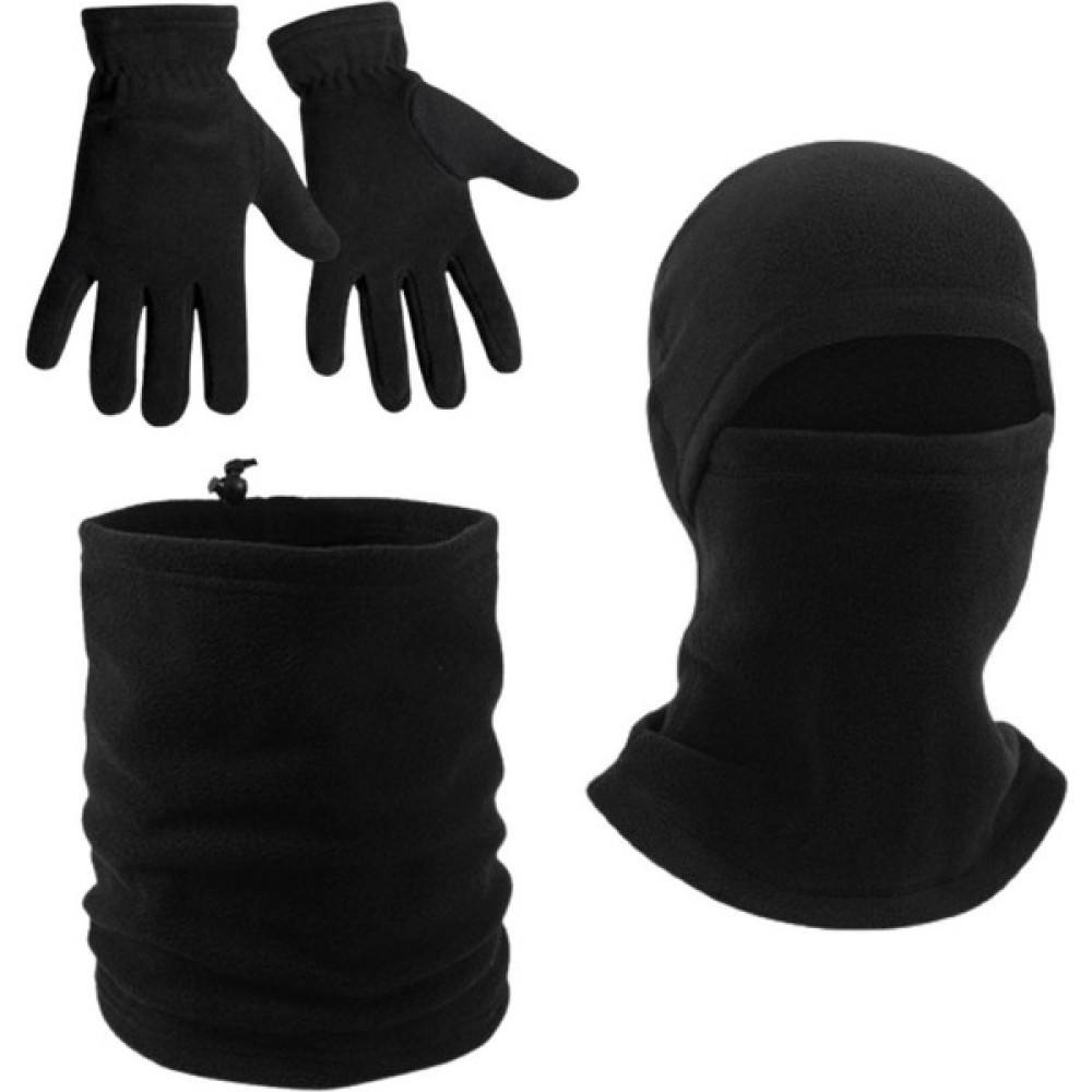 Axe Sportswear Erkek Siyah Kışlık Termal Polar Eldiven - Ipli Polar Boyunluk - Polar Kar Maskesi 3'lü Set Erkek Beresi Fiyatı