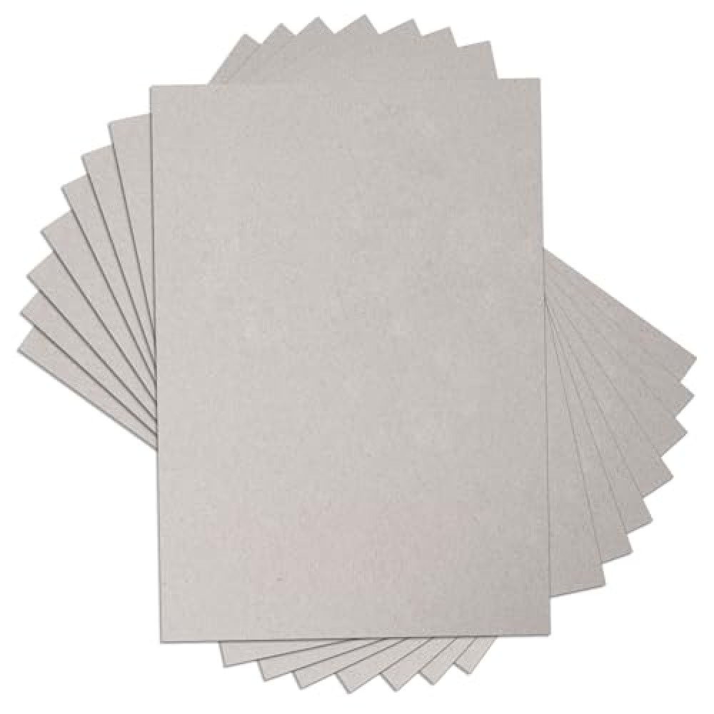AXELIP Book Board, 20 Pcs Thick Cardboard Binders Board Heavy Duty Chipboard Sheets for Book Binding Cover, Box Making (8.5 x 11 Inch 80PT)