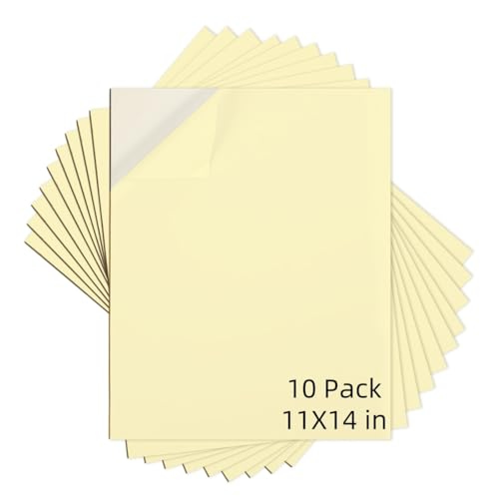 AXELIP Self Stick Mounting Board 11 X 14 inch, for Cross Stitch, Photo Frame Backing （10 Pack）