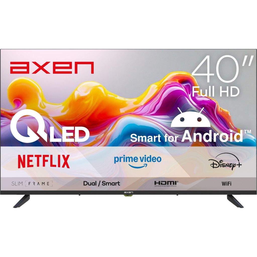 Axen AX40QLEDM-A14S 40'' 101 Ekran Uydu Alıcılı Full HD Android QLED TV Televizyonlar Fiyatı