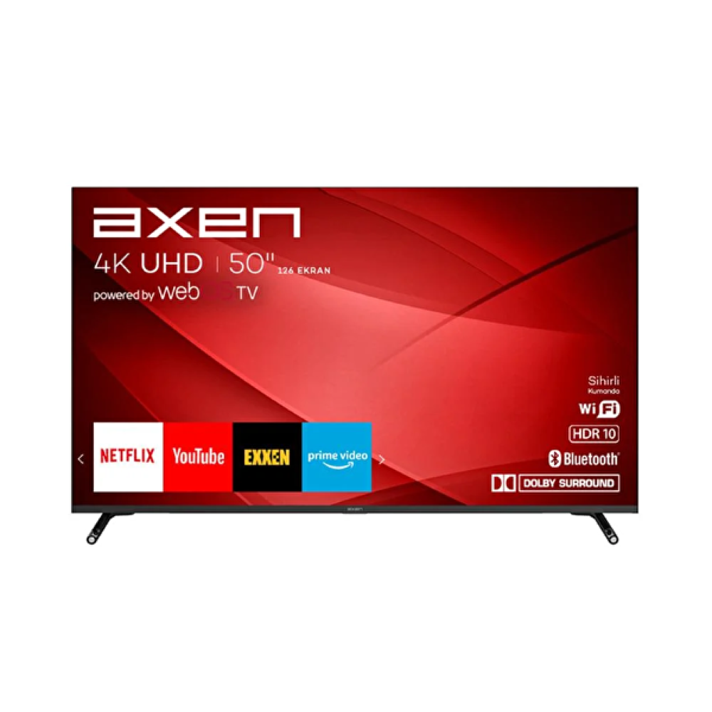 Axen Ax50Fil242 50" 127 Ekran UHD Webos TV Televizyonlar Fiyatı
