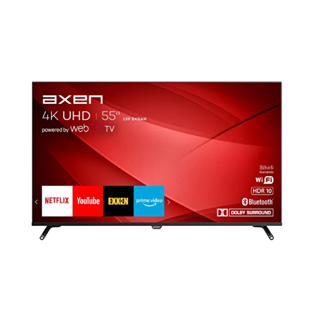 Axen Ax55Fil243 55" Frameless Ultra HD Webos Smart Uydulu Led TV Televizyonlar Fiyatı