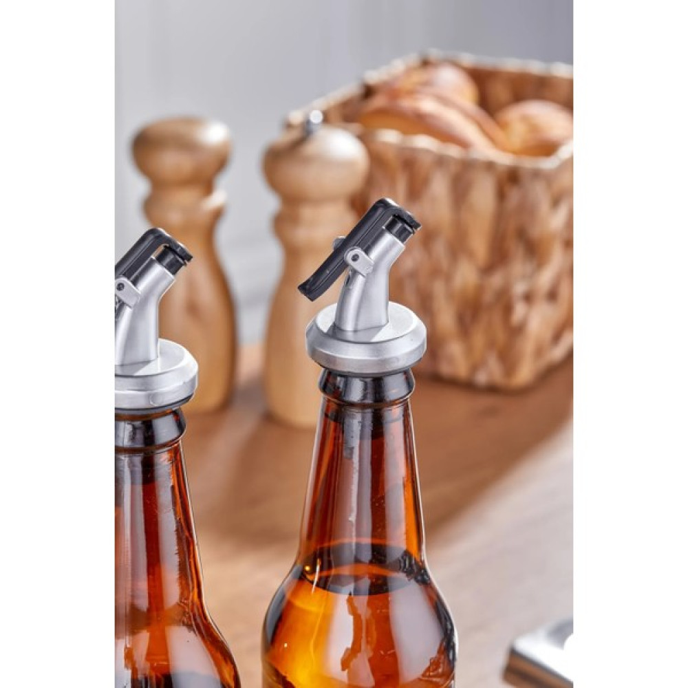 Axesso Ahşap Stantlı Sızdırmaz Etiketli 2'li 354 ml Zeytinyağı Sıvıyağ Şişesi Yağdanlık Yağlık Baharat Setleri & Baharatlıklar Fiyatı