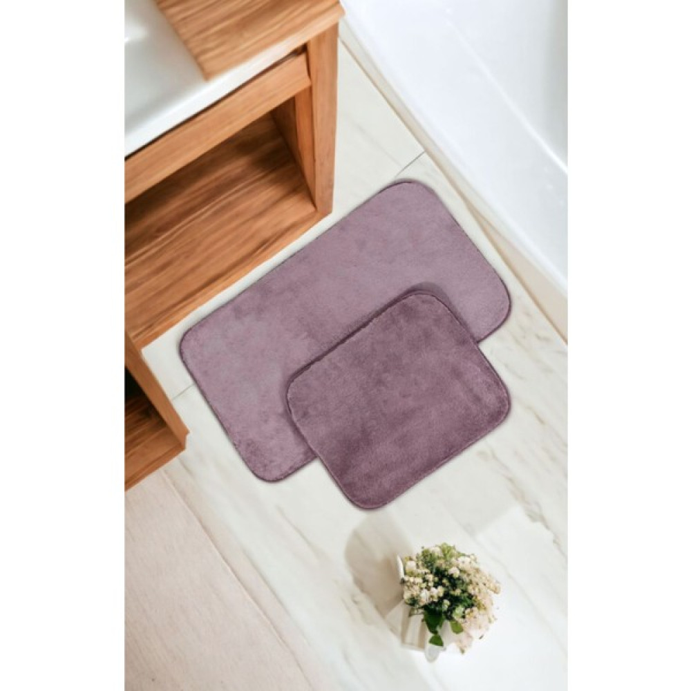 Axesso Madame Coco Carol Banyo Paspası 50X80 cm - Mürdüm - 50 x 80 cm Paspas Fiyatı