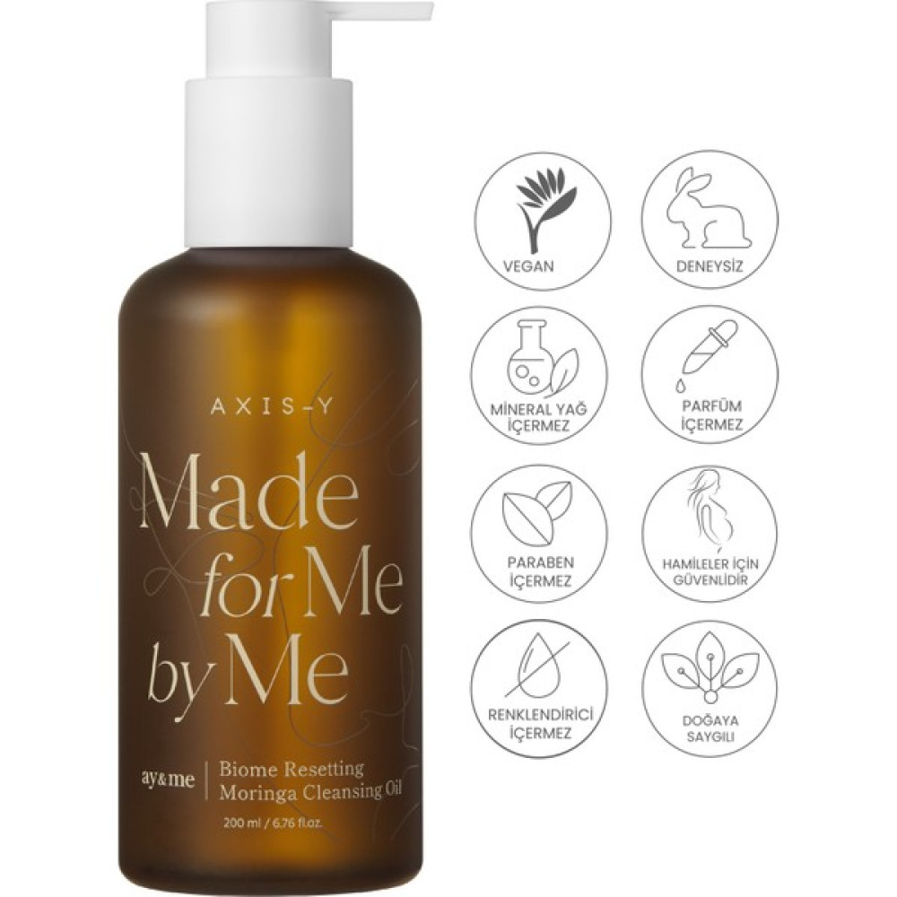 Axis-Y Biome Resetting Moringa Cleansing Oil 200 ml, Cildi Aydınlatan Bariyer Onarıcı Temizleme Yağı, Makyaj Temizleme Yağı Makyaj Temizleyicileri Fiyatı