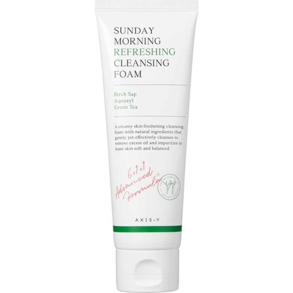 Axıs-Y Sunday Morning Refreshing Cleansing Foam 120 ml, pH 5.5 - 17 Amino Asit ve Centella Asiatica İçeren Dengeleyen Arındıran Yüz Yıkama Jeli Cilt Temizleme ve Peeling Fiyatı