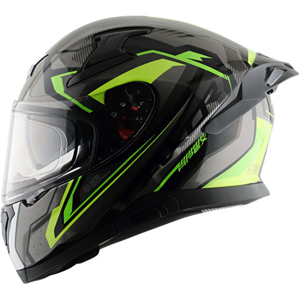 Axor Apex Road Trip Kask Grey Neon Green - L - Renkli Motorsiklet Kaskları Fiyatı