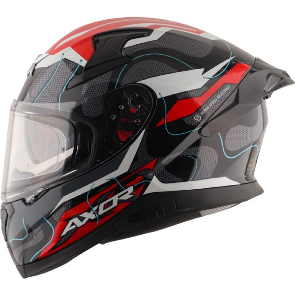 Axor Apex Turbine 2 Kask Grey Red - XS - Renkli Motorsiklet Kaskları Fiyatı