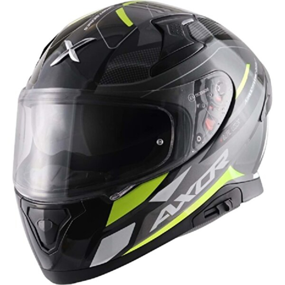 Axor Apex Turbine Siyah Neon Sarı Kask-M Motorsiklet Kaskları Fiyatı