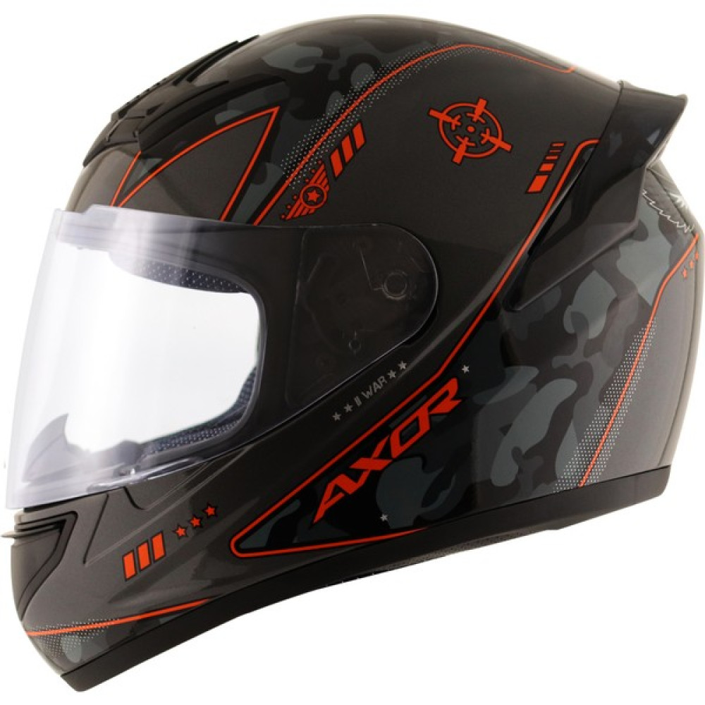 Axor Rage War-E Kask Athena Grey Orange - M - Renkli Motorsiklet Kaskları Fiyatı