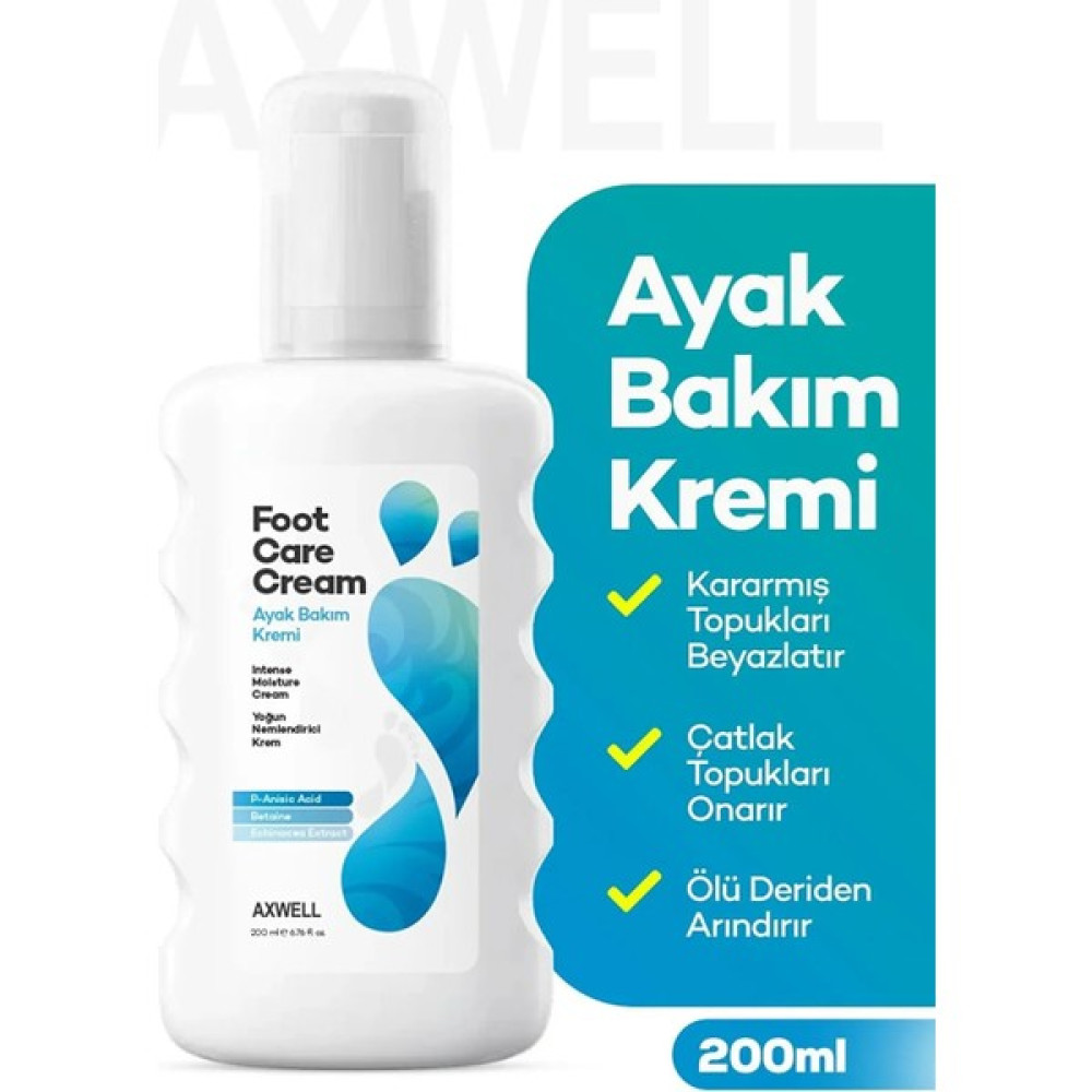 Axwell Topuk Çatlağı Yoğun Nemlendirici Ultra Bakım Kremi - Yumuşatıcı Ayak Bakım Kremi 200ML Ayak Bakımı Fiyatı