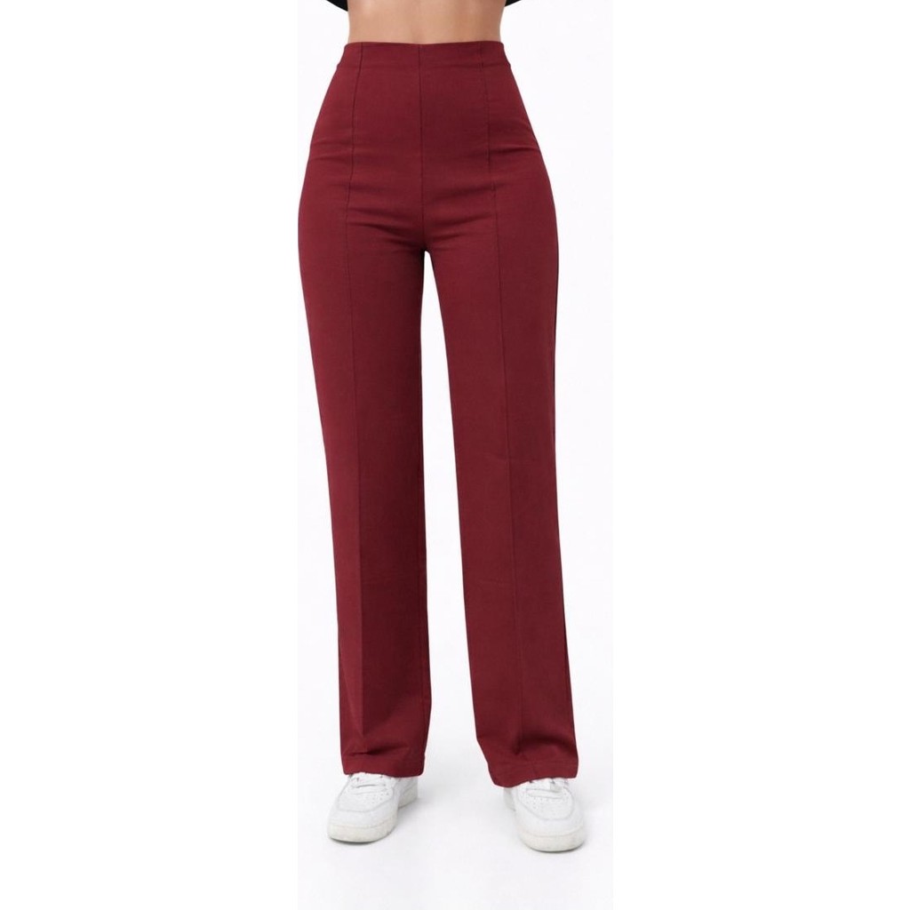 Axxel Kadın Bordo 2 Iplik Yüksek Bel Eşofman PANTOLON-P2249 Giyim & İç Giyim Fiyatı
