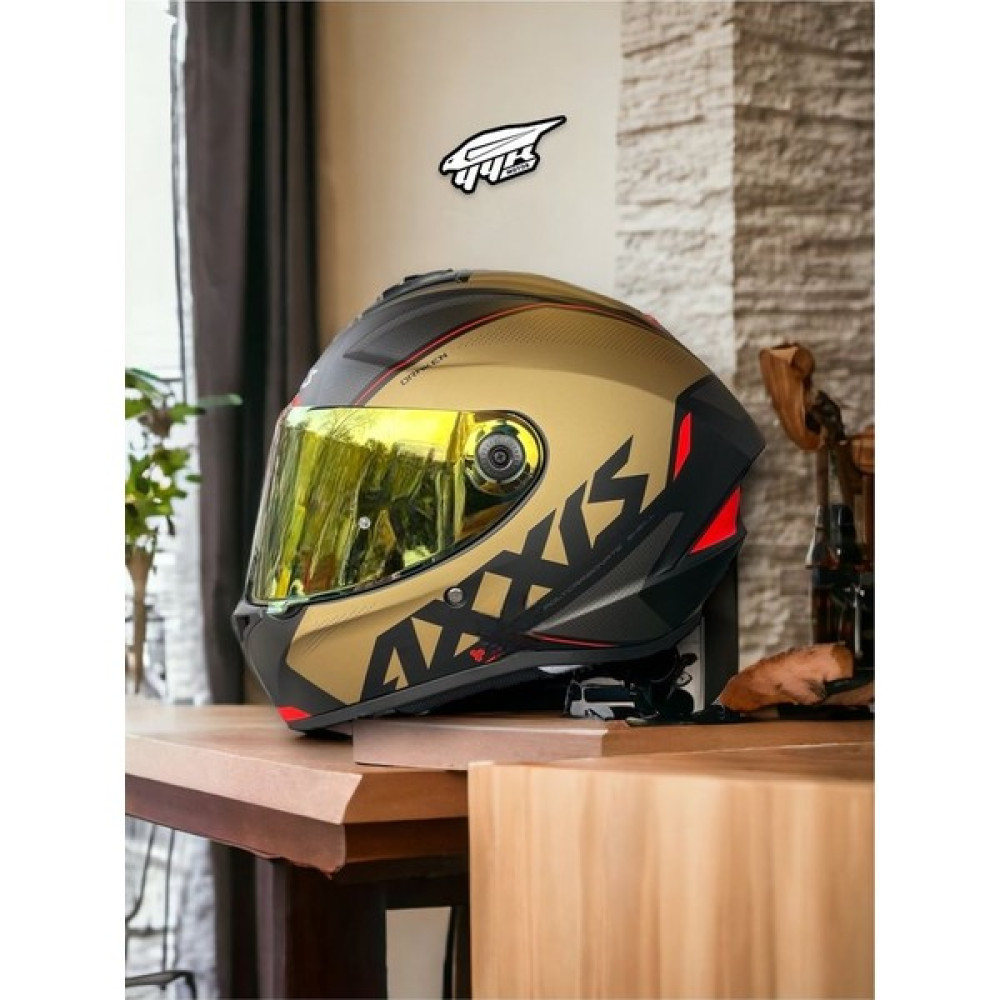 Axxıs Draken Copper. ''2 Vizörlü'' Mat Motosiklet Kapalı Kask - M - Siyah Motorsiklet Kaskları Fiyatı