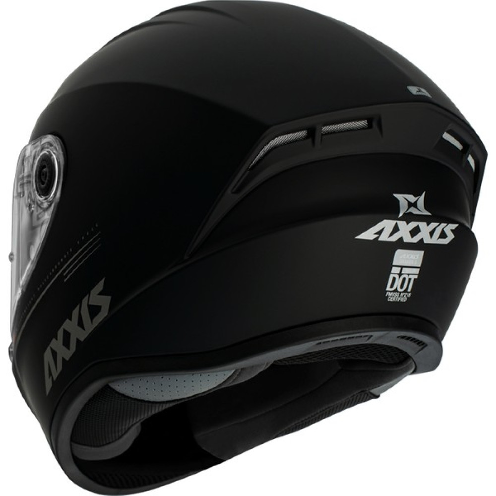 Axxis Draken S Solıd V.2 Siyah Motosiklet Kask - XS Motorsiklet Kaskları Fiyatı