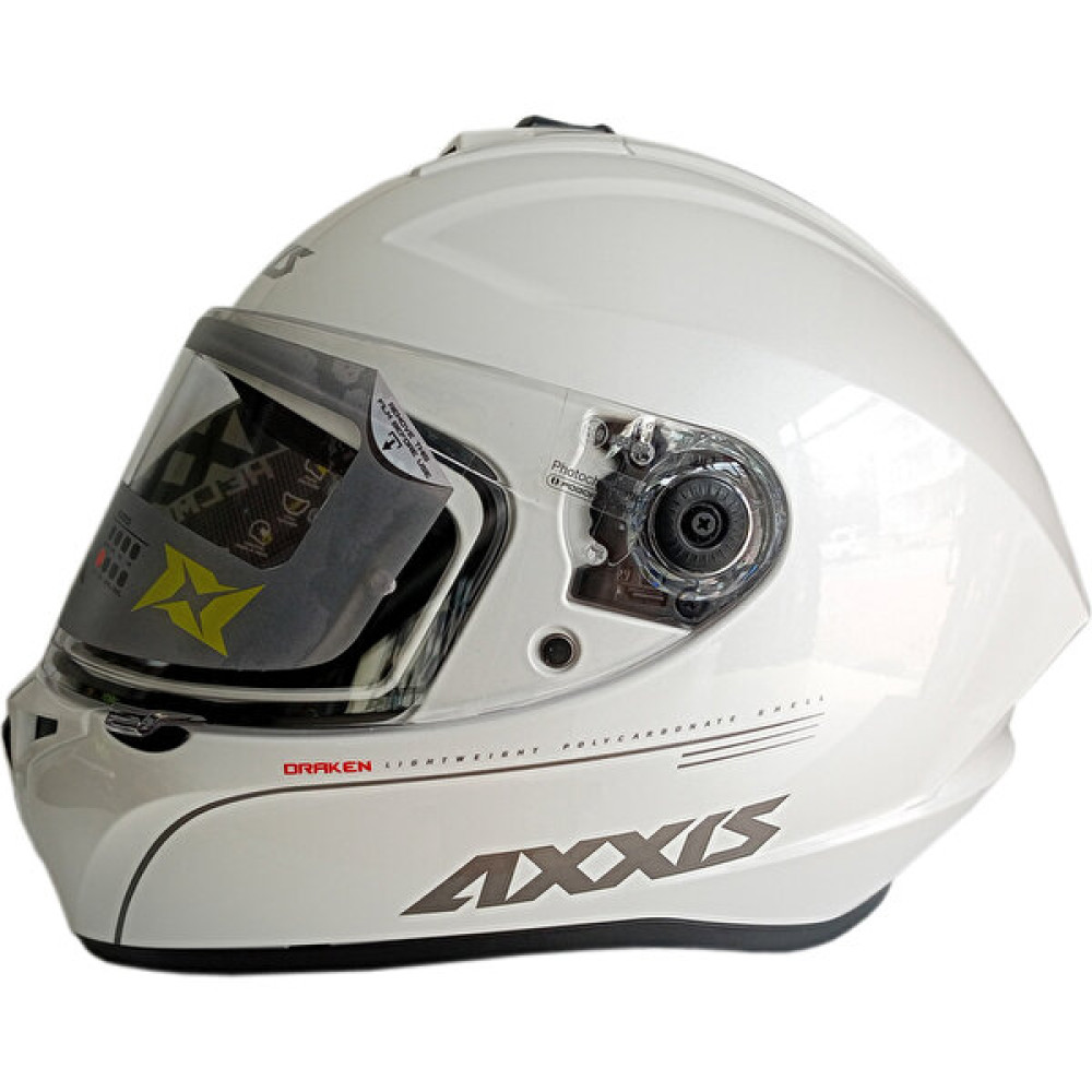 Axxıs Draken Solid Full Face Kapalı Kask Beyaz - M Motorsiklet Kaskları Fiyatı