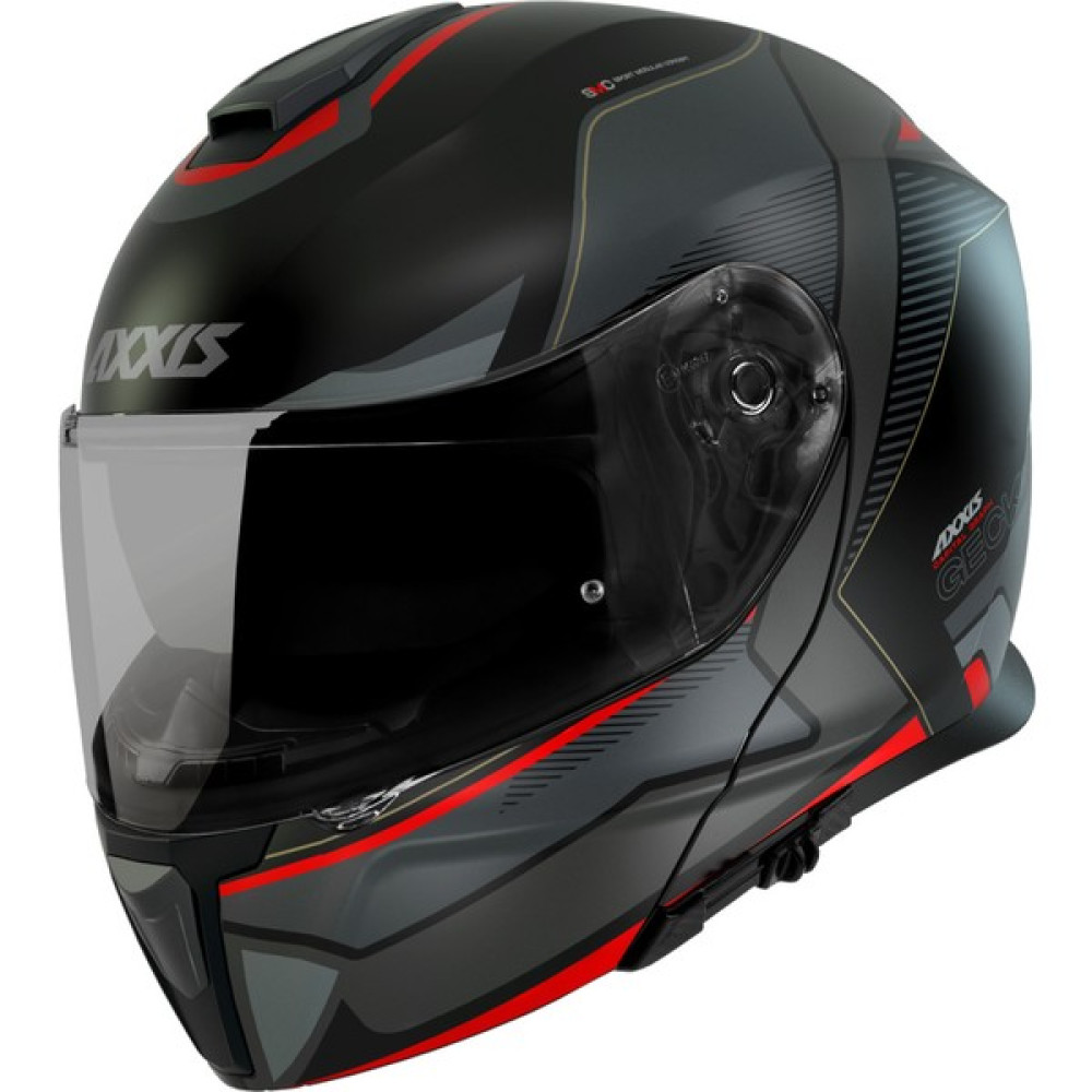 Axxis Gecko Sv Capıtal B1 Matt Black Çene Açılır Motosiklet Kaskı - Tek Renk - 2XL Motorsiklet Kaskları Fiyatı
