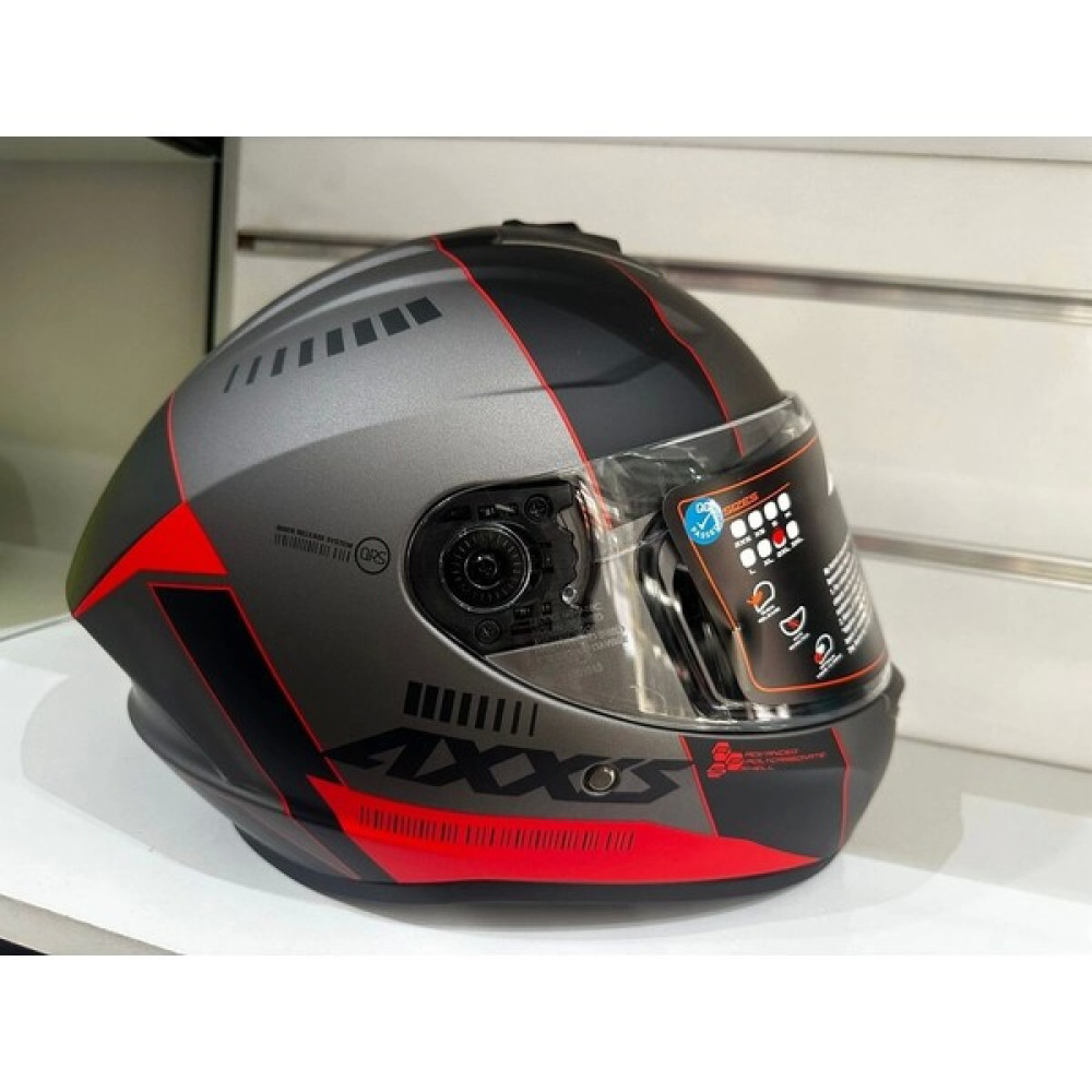 Axxis Kask Draken S Mp4 C5 Mat Red/titanyum - Tek Renk Motorsiklet Kaskları Fiyatı
