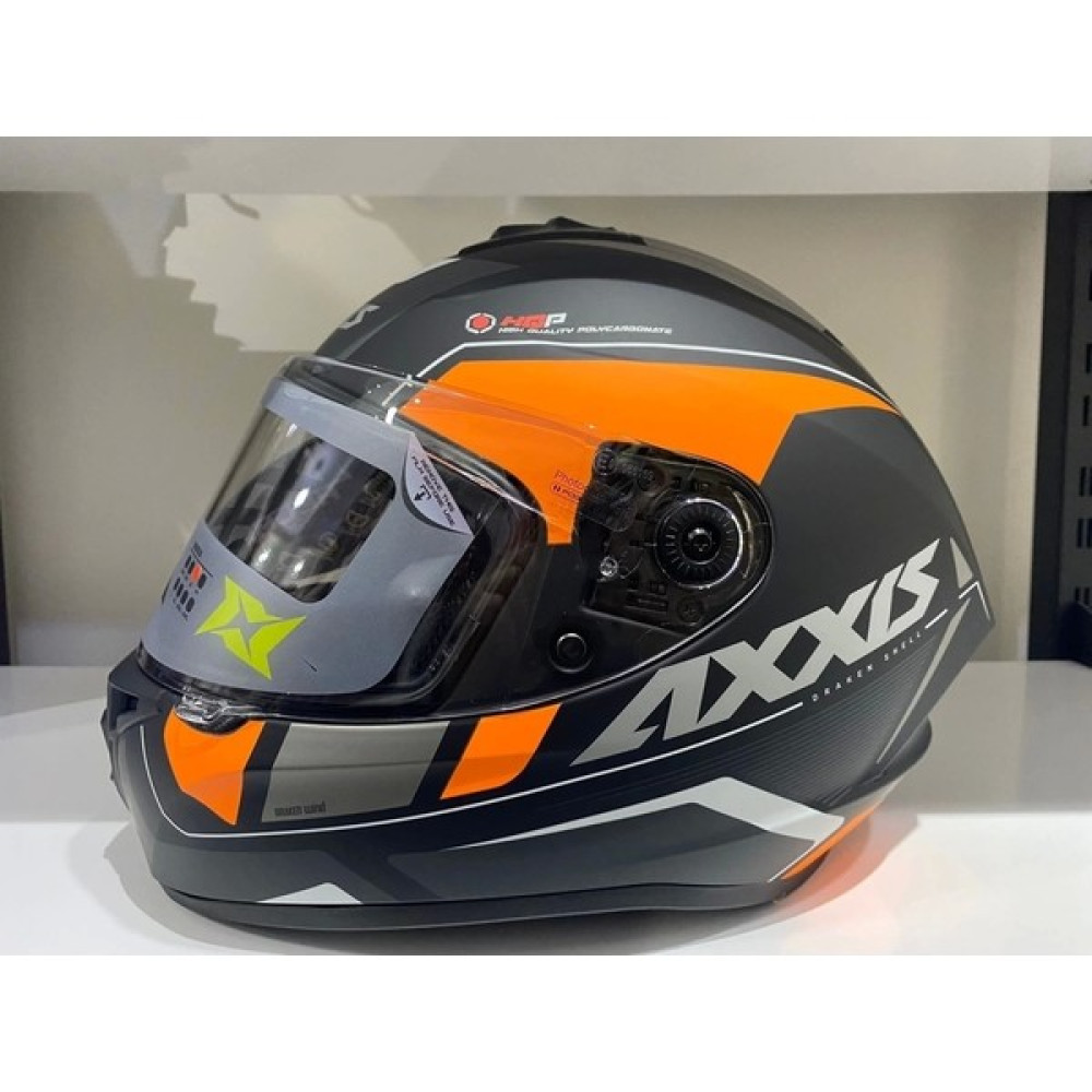 Axxis Kask Draken S Wınd Mat Fluor Turuncu - M - Tek Renk Motorsiklet Kaskları Fiyatı
