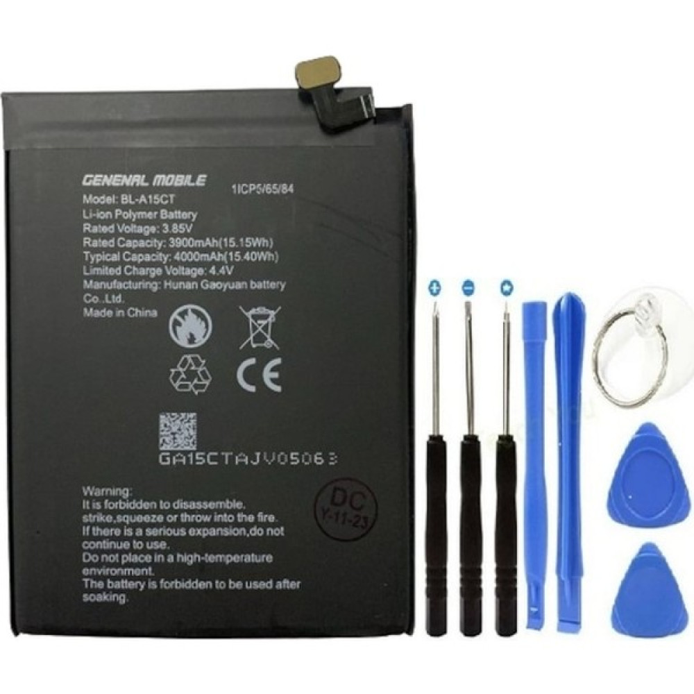 AXYA General Mobile GM20 Pil Batarya BL-A15CT+TAMIR Set 4000 Mah Cep Telefonu Bataryası Fiyatı