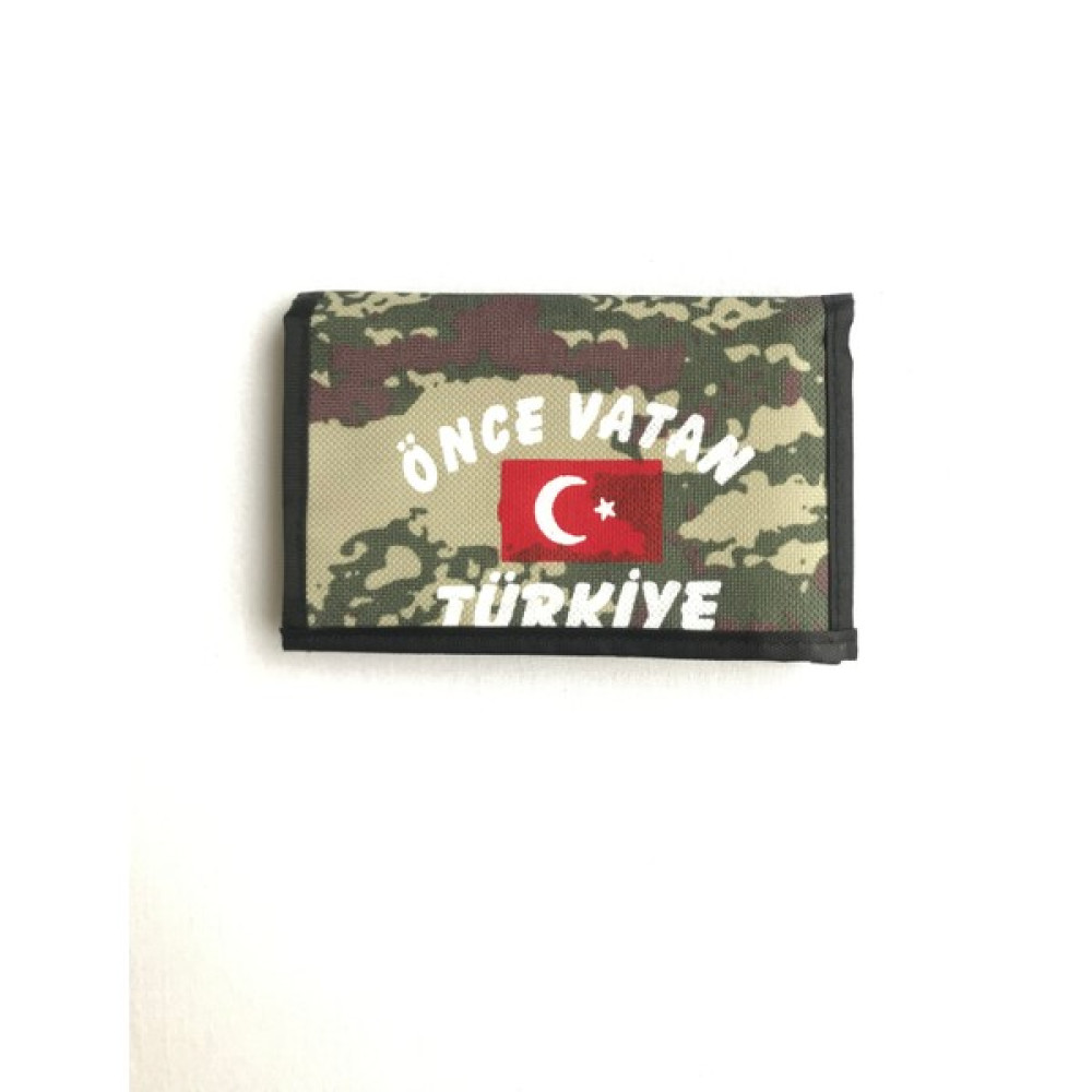 Ay Askeri Malzeme Kamuflajlı Asker Cüzdanı Erkek Cüzdan Fiyatı