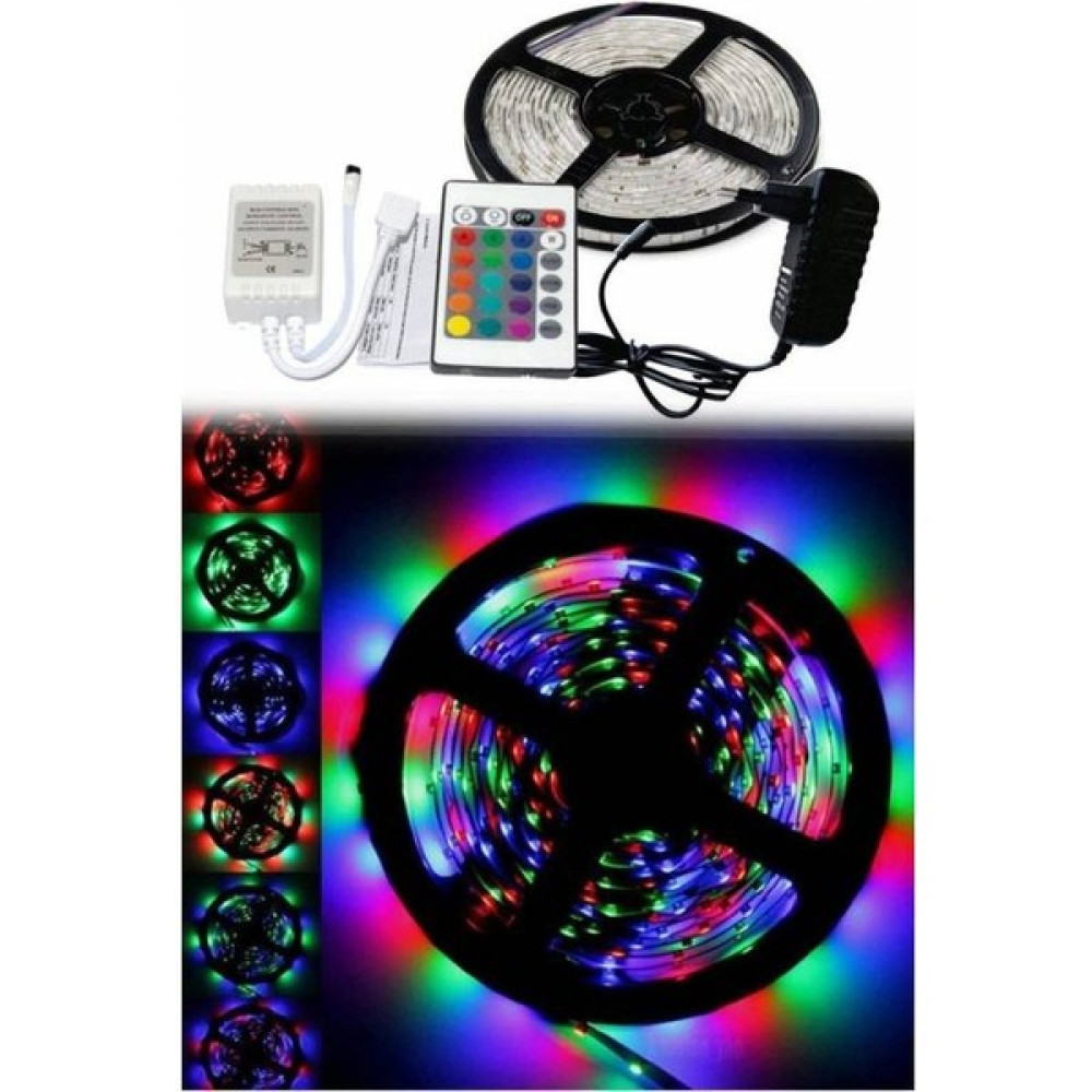 Ay Grup Animasyonlu Rgb 16 Renkli Tak Çalıştır Şerit LED - 4,5mt - 4,5 m Led Aydınlatmalar Fiyatı