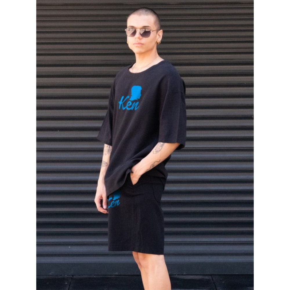 Ay New Moda Aynewmoda Erkek Ken Baskılı Oversize Şort Tişört Takımı Erkek T-shirt Fiyatı