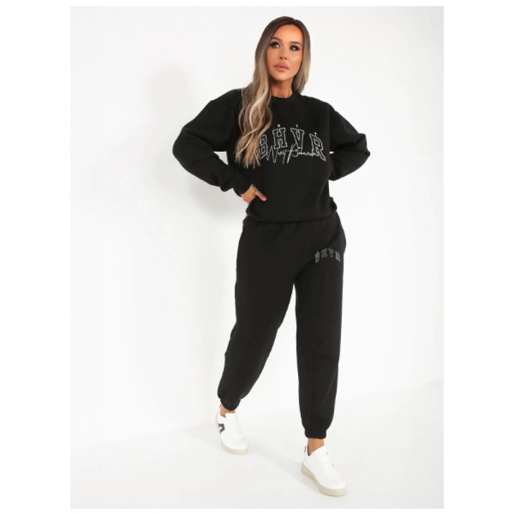 Ay New Moda Kadın Bhvr Baskılı Sweatshirt Alt-Üst Eşofman Takımı Kadın Eşofman Fiyatı
