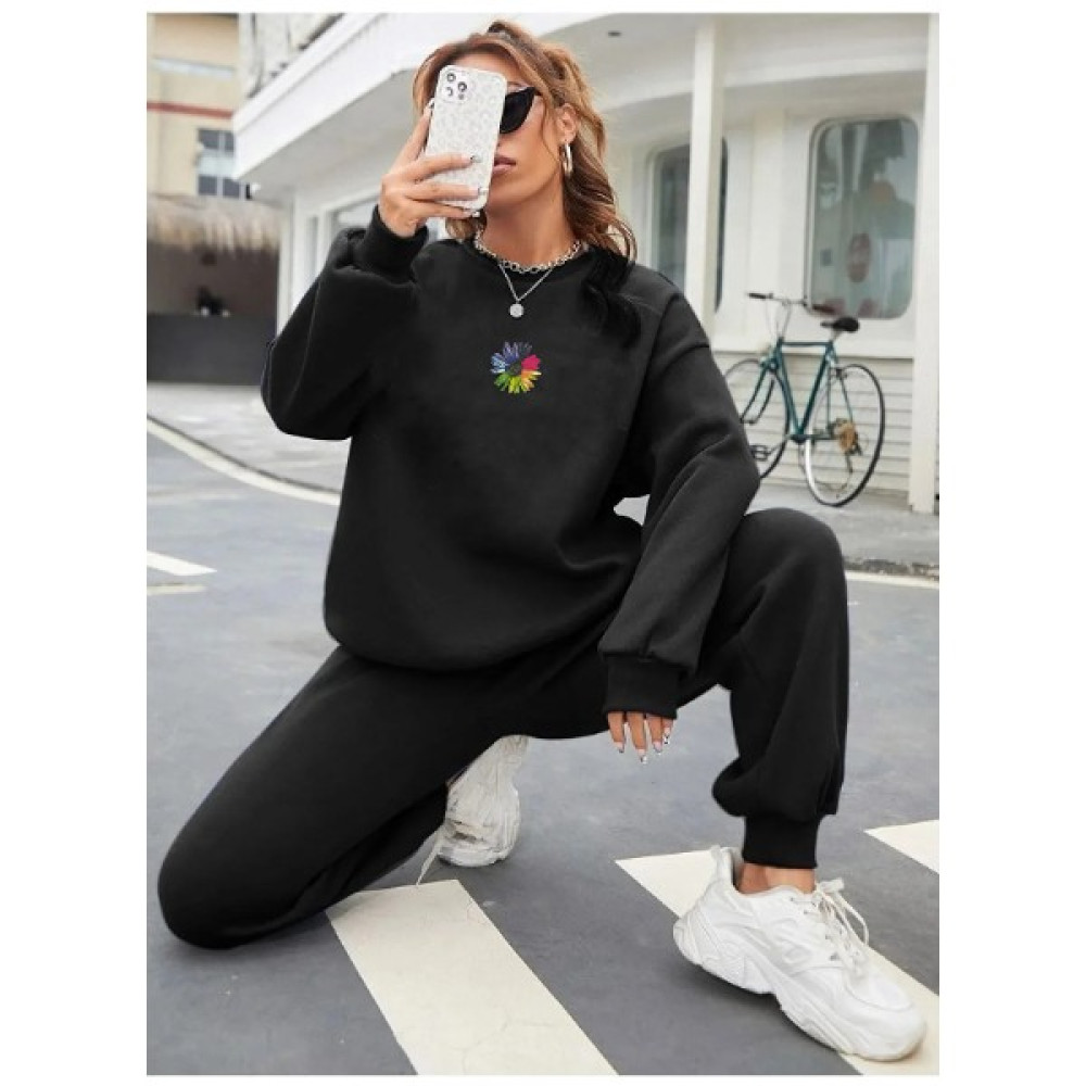 Ay New Moda Kadın Renki Çiçek Baskılı Sweatshirt Eşofman Alt Üst Takımı Kadın Eşofman Fiyatı