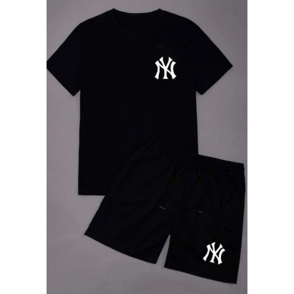 Ay New Moda Unisex Siyah Alt-Üst Tshirt Şort Kombini Ny Baskılı Takım Bayan Ceket Fiyatı