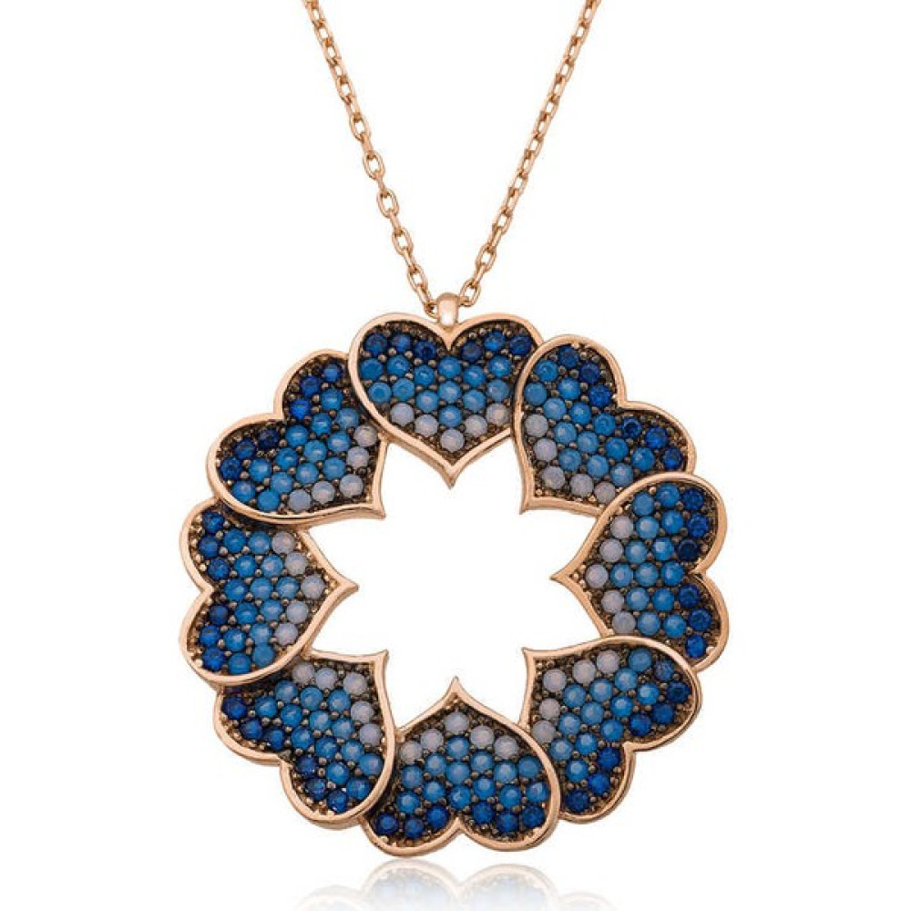 Aya Diamond ​gümüş Kalp Çemberi Bayan Kolye Gümüş Kolye Fiyatı